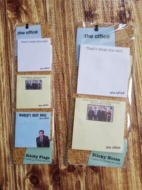 NBC The Office Sticky Notes & Sticky Flags Set Universal Michael Scott Funny